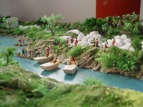 范蠡紀念館中運鹽場(chǎng)景復原模型
